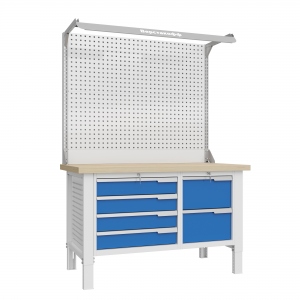 CTR 1402.S2L4.4-2F Верстак слесарный 2165x1393x743 мм