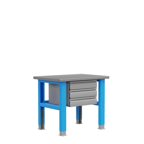 PLC 10.3 Стол металлический промышленный 1000х700 мм с тумбой