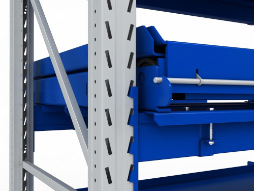 ER-00033513 Стеллаж с выкатными платформами S-HEAVY 1000/900 (2 яруса хранения)