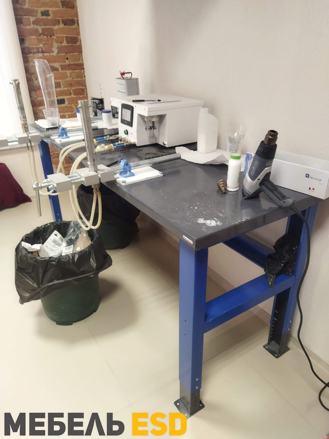 PLC 20.0-М Стол металлический на колесах 2000х700 мм